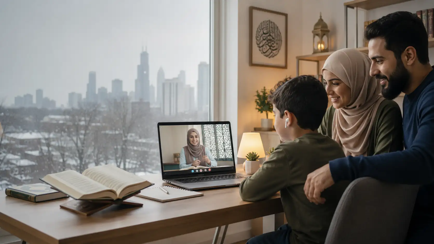 Virtual Quran learning in Chicago with experienced Quran teachers providing live Tajweed and Quran reading lessons online