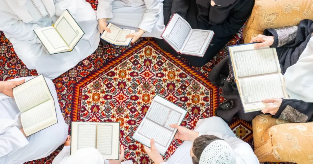 This image represents Noorani Qaida classes in a Quran recitation course online USA, helping beginners learn Arabic letters, pronunciation, and basic reading skills.