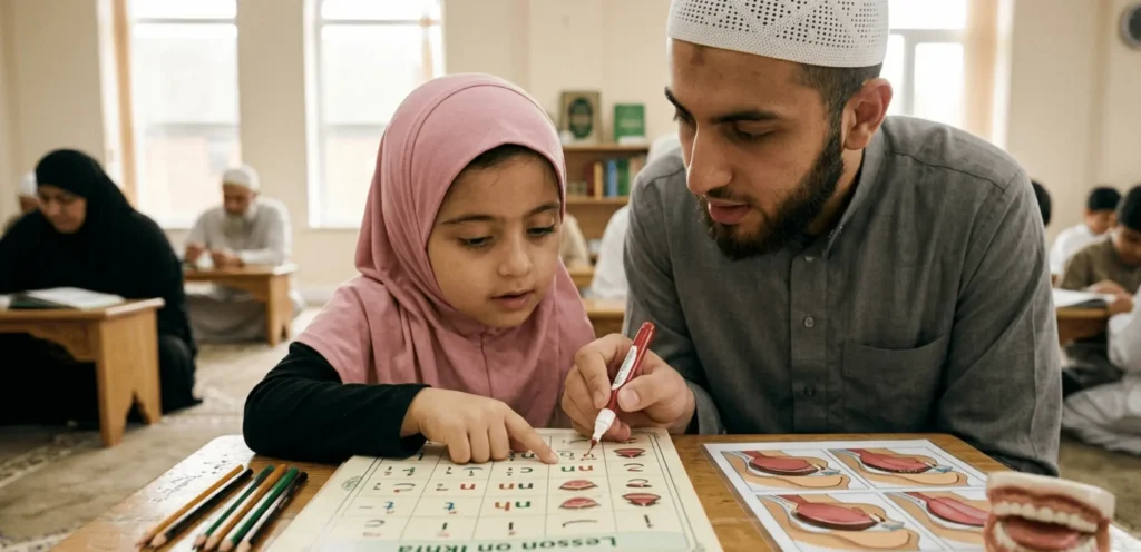 Tajweed ul Quran online class with a qualified Quran teacher helping students improve Quran recitation and pronunciation